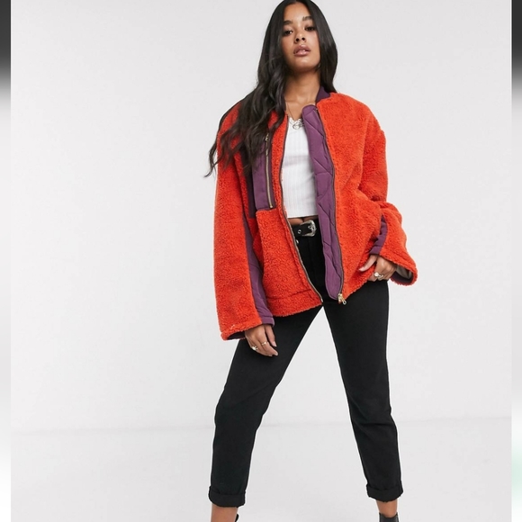 Free People Rivington Sherpa Jacket Small - Picture 2 of 5